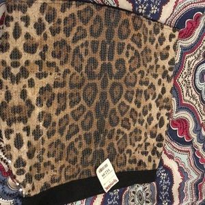 brand sans souci cheetah print skirt
